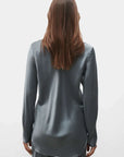 Silk Laundry Bias Cut Shirt Slate