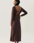Silk Laundry Sienna Dress Cacao