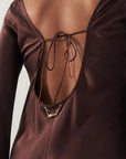 Silk Laundry Sienna Dress Cacao