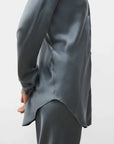 Silk Laundry Bias Cut Shirt Slate