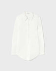 Silk Laundry Bias Cut Shirt White