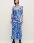 Silk Laundry 1996 Dress Cornflower Floral
