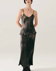 Silk Laundry Bias Cut Cami Smoke