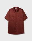 Silk Laundry Short Sleeve Boyfriend Shirt Canyon