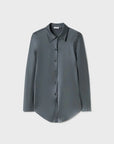 Silk Laundry Bias Cut Shirt Slate