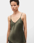 Silk Laundry Bias Cut Cami Pine