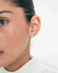 De Sur Pavé Earrings Gold