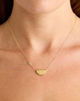 By Charlotte Eye of Peace Lotus Necklace 18k Gold Vermeil
