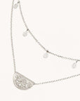 Charlotte Sterling Silver Blessed Lotus Necklace