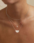 Charlotte Sterling Silver Lotus Short Necklace