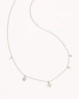 By Charlotte Live in Peace Choker Silver