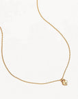 By Charlotte 18k Gold Vermeil Crystal Lotus Heart Padlock Necklace