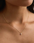 By Charlotte Crystal Bloom Necklace 18kt Gold Vermeil