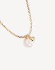 By Charlotte Under the Moonlight Pearl Necklace 18k Gold Vermeil