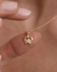 By Charlotte You Are Magic Zodiac Necklace Cancer Gold