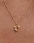By Charlotte You Are Magic Zodiac Necklace Libra Gold