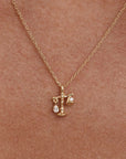 By Charlotte You Are Magic Zodiac Necklace Libra Gold