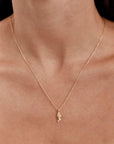By Charlotte You Are Magic Zodiac Necklace Aquarius Gold