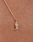 By Charlotte You Are Magic Zodiac Necklace Aquarius Gold
