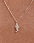 By Charlotte You Are Magic Zodiac Necklace Aquarius Sterling Silver