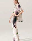 Silk Laundry Short Sleeve Boyfriend Shirt Phosphate