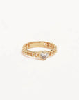 By Charlotte Radiant Heart Engravable 18k Gold Vermeil