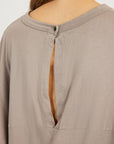 Bassike Circle T Shirt Acid Taupe