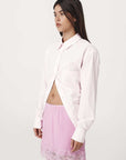 Rowie Ramona Tie Back Shirt Powder Pink