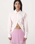 Rowie Ramona Tie Back Shirt Powder Pink