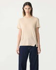 Bassike Regular Classic Short Sleeve T Shirt Dune