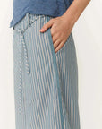 Rowie Gabe Lounge Pants Dusty Blue Stripe