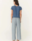 Rowie Gabe Lounge Pants Dusty Blue Stripe