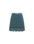 Rowie Marina Mini Skirt Teal Blue