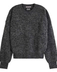 Scotch and Soda Core Fuzzy Crew Neck Pullover Charcoal