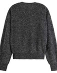 Scotch and Soda Core Fuzzy Crew Neck Pullover Charcoal