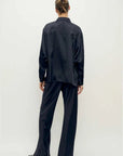 Silk Laundry Bias Cut Pant Black