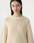 Bassike Textured Cotton Linen Knit Natural