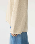 Bassike Textured Cotton Linen Knit Natural