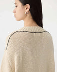 Bassike Textured Cotton Linen Knit Natural