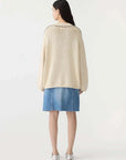 Bassike Textured Cotton Linen Knit Natural