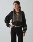 Maison Hotel Tina Blouse Madurai Charcoal