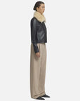 Viktoria and Woods Daredevil Leather Jacket Black