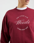 Viktoria and Woods Club Woods Sweater Deep Red