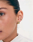 De Sur Sculpt Earrings Gold