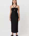 Camilla and Marc Cerise Halter Dress Black
