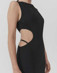 St Agni Arc Cut Out Dress Black