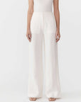 St. Agni Linen Wide Leg Pants Ivory