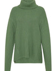 Bassike Chunky Oversized Turtleneck Green