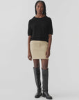 Bassike Wool Cashmere T shirt Knit Black