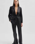 Second Female Shine On Trousers Black